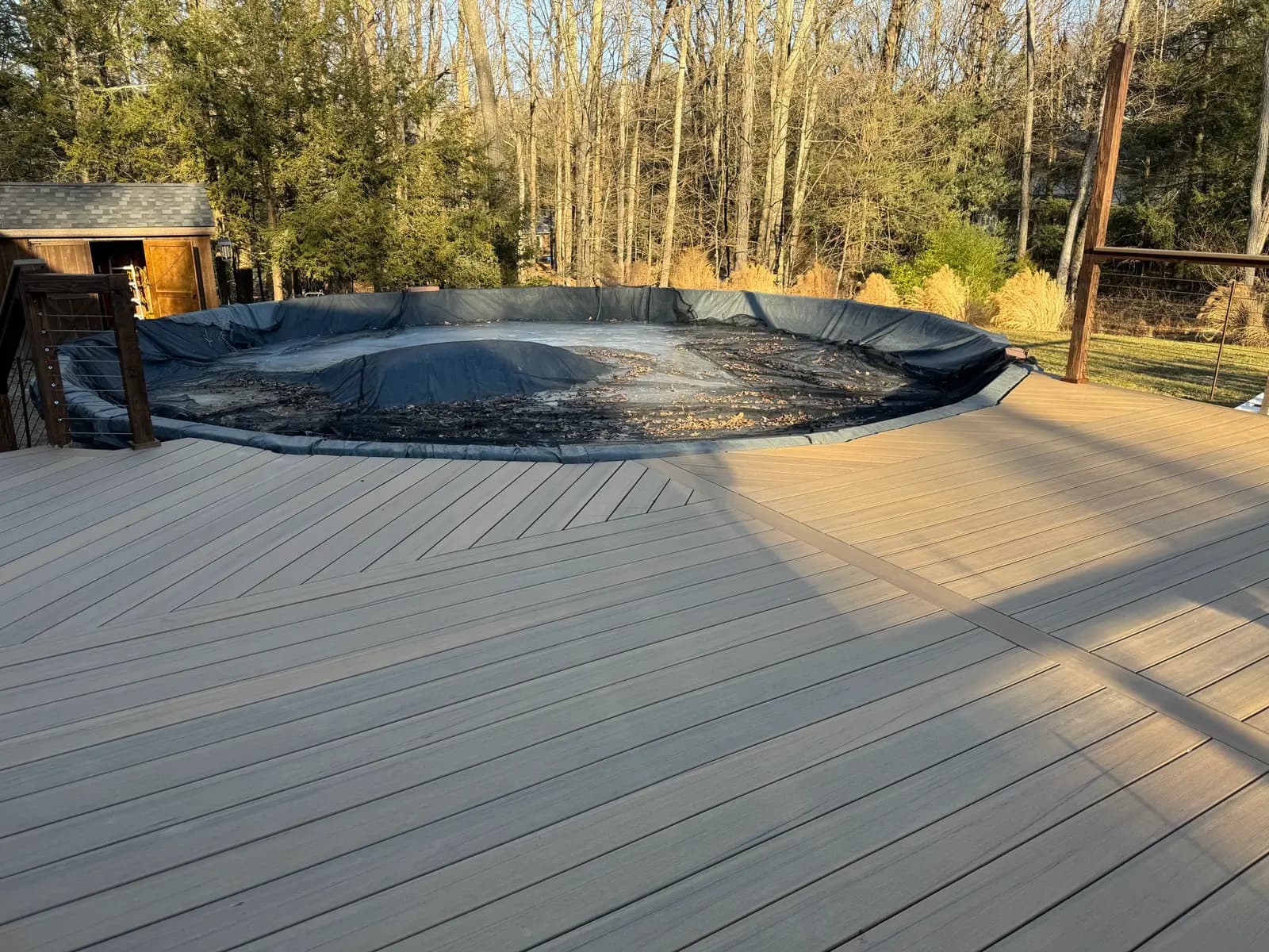 Multi-Level Composite Deck with Pool Integration — image 2 of 5