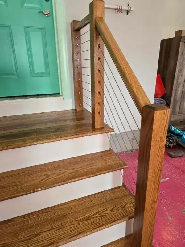 Interior Red Oak Staircase