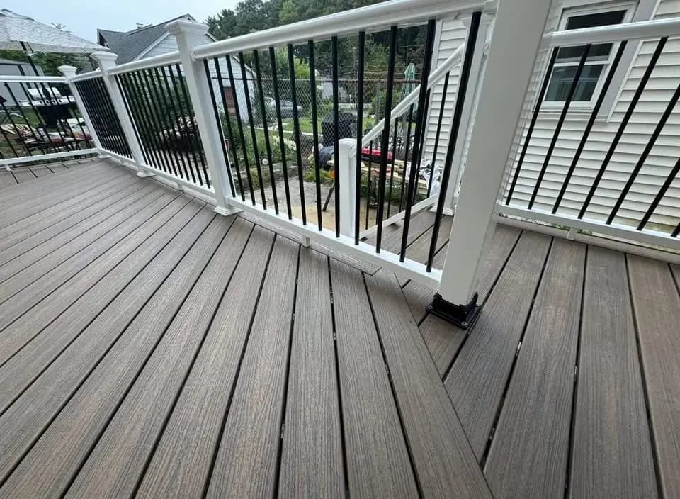 Composite Deck Rebuild with Diagonal Board Design — image 2 of 6