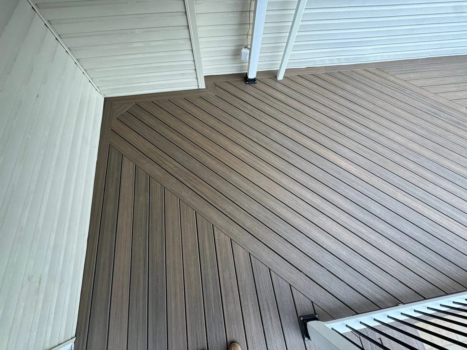 Composite Deck Rebuild with Diagonal Board Design — image 6 of 6